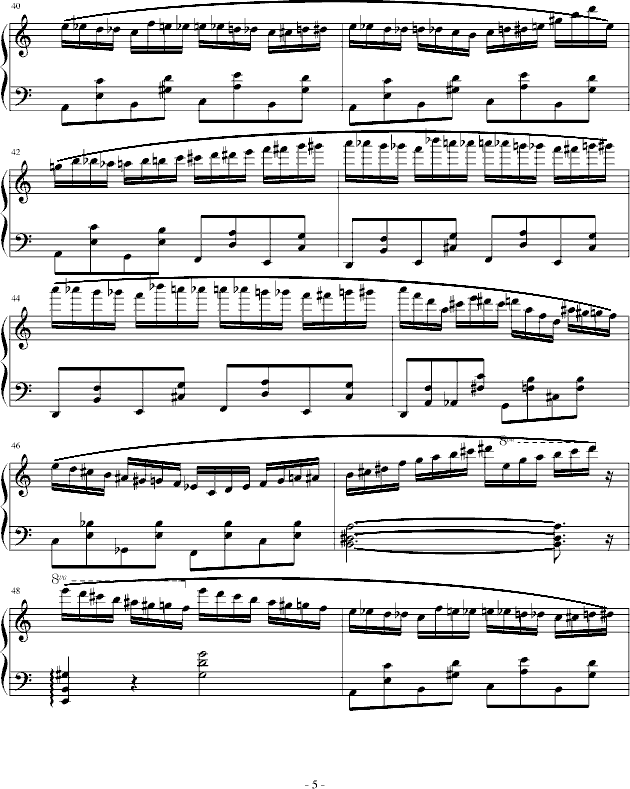 野蜂飞舞-爵士版钢琴曲谱（图5）