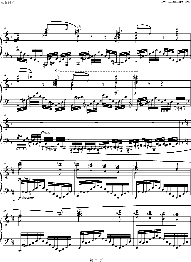 练习曲Op.740 No.12钢琴曲谱（图3）