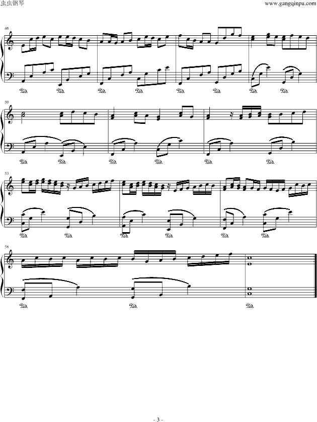 卡农-stvenLi版钢琴曲谱（图3）