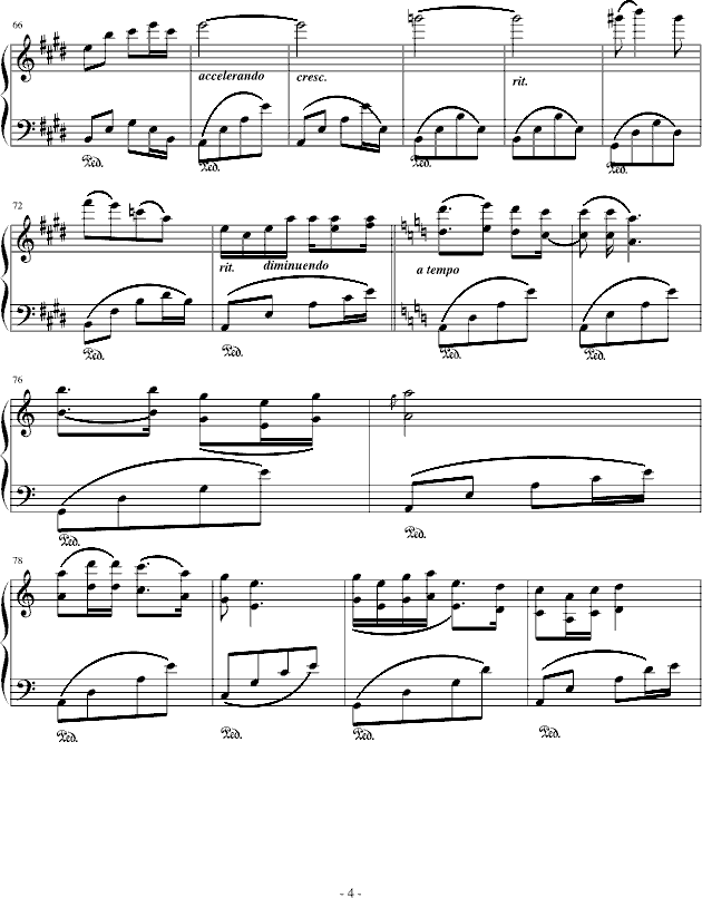 思乡曲钢琴曲谱（图4）