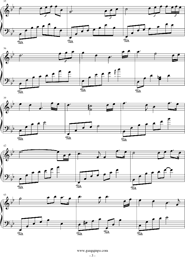 回想钢琴曲谱（图3）