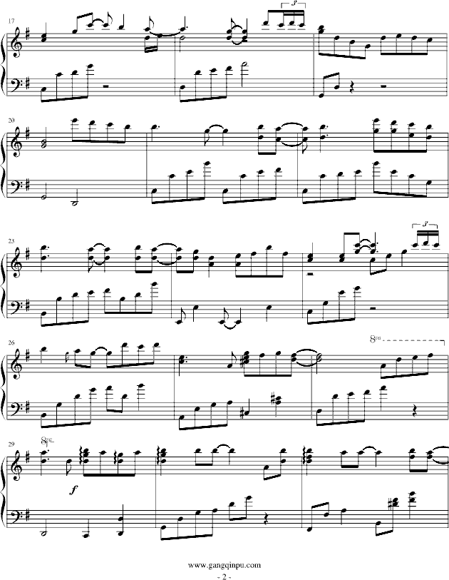 18爱不爱-翼势力 企鹅钢琴曲谱（图2）