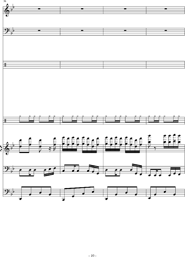 傻得狠(无奈的快歌)钢琴曲谱（图10）
