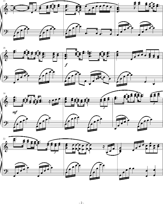 恭介 NO.1钢琴曲谱（图2）