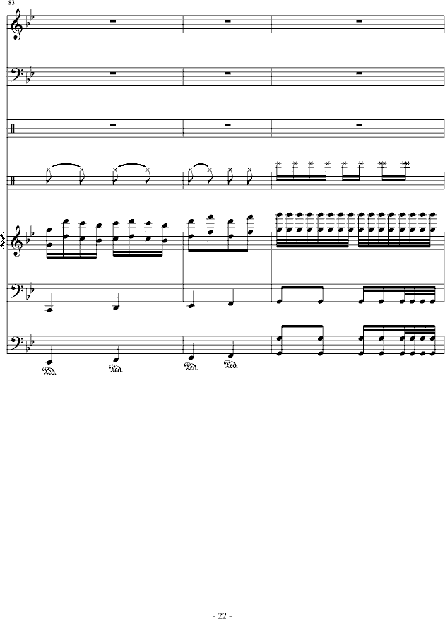 傻得狠(无奈的快歌)钢琴曲谱（图22）