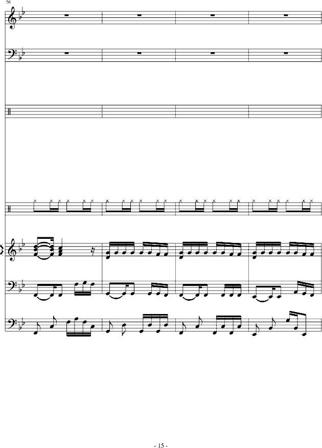 傻得狠(无奈的快歌)钢琴曲谱（图15）