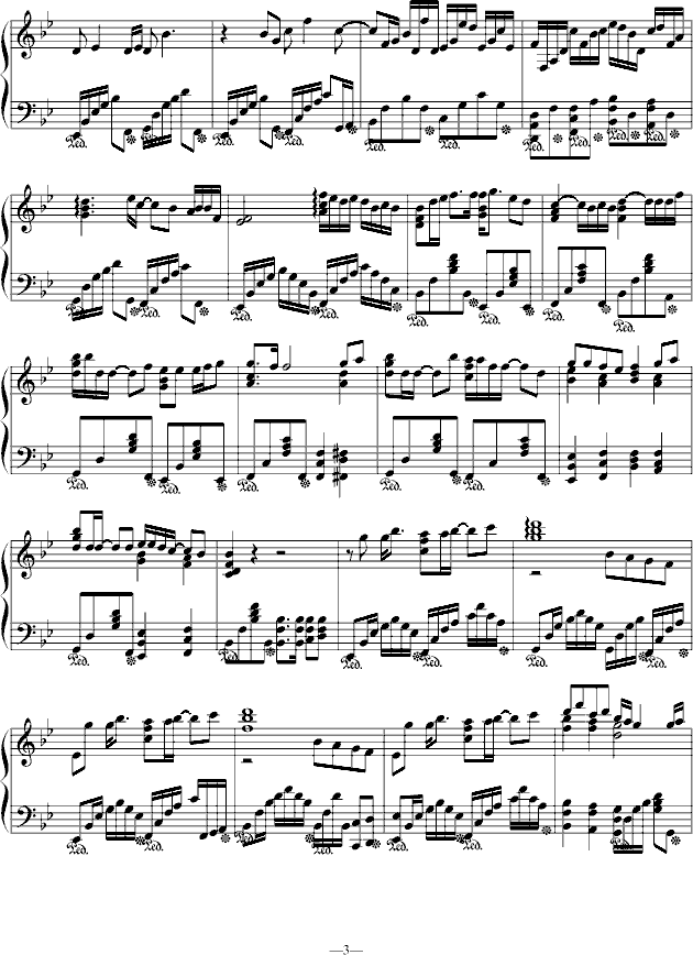 看到梦之后钢琴曲谱（图3）