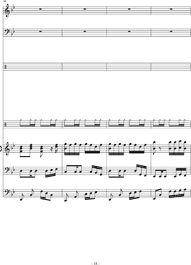 傻得狠(无奈的快歌)钢琴曲谱（图18）