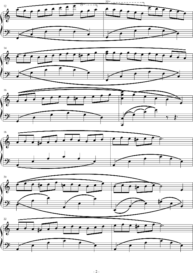 a小调练习曲钢琴曲谱（图2）