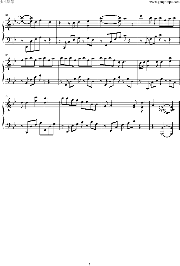 九月*摩天轮钢琴曲谱（图5）