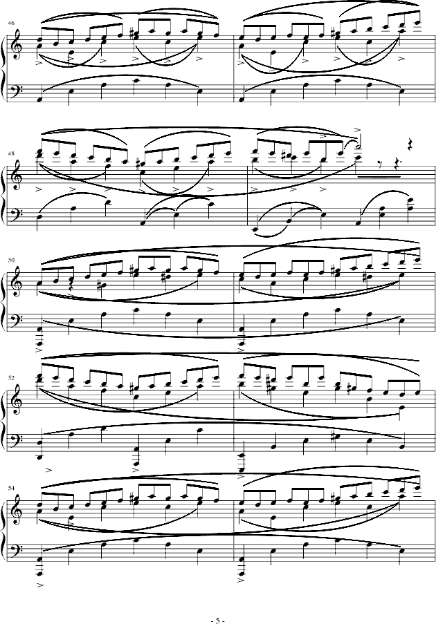 a小调练习曲钢琴曲谱（图5）