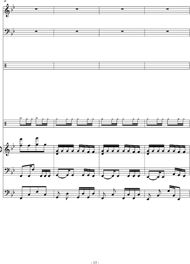 傻得狠(无奈的快歌)钢琴曲谱（图13）