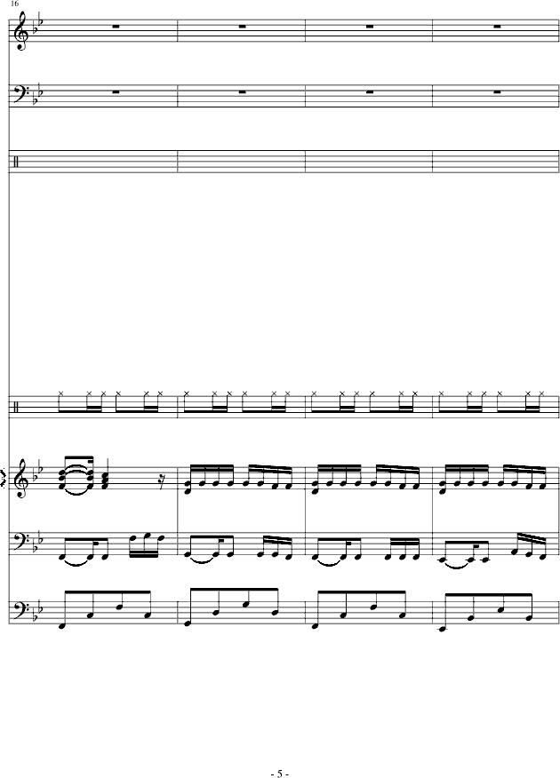 傻得狠(无奈的快歌)钢琴曲谱（图5）
