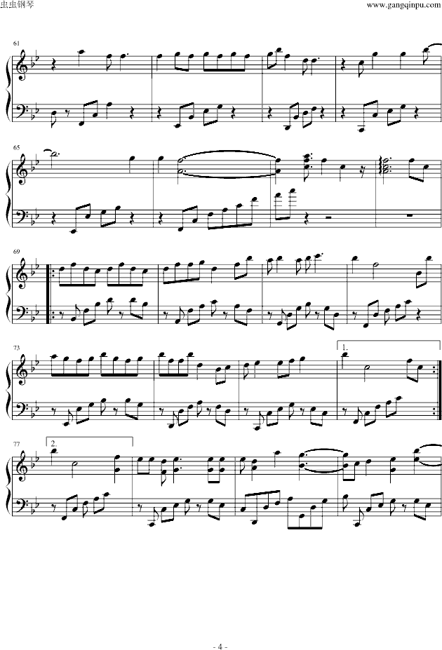 九月*摩天轮钢琴曲谱（图4）