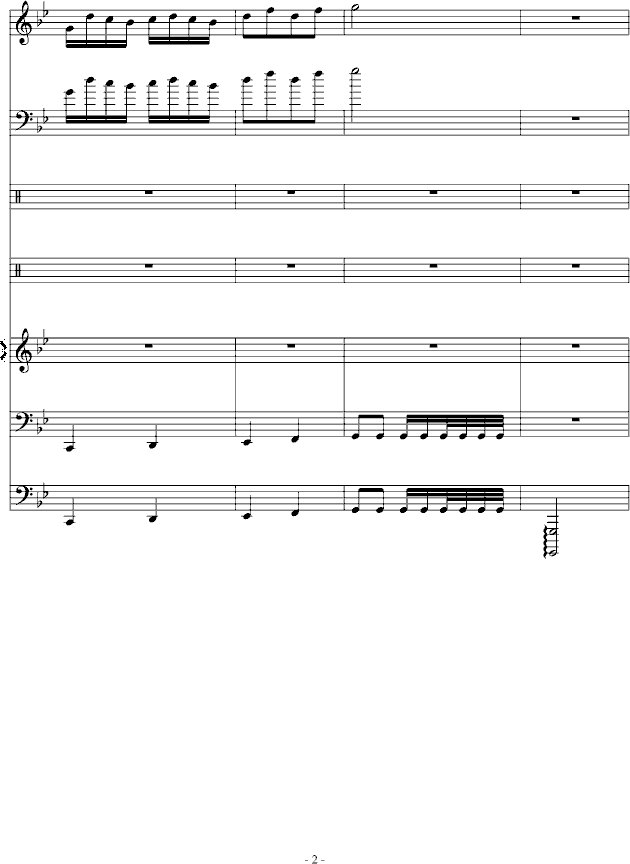 傻得狠(无奈的快歌)钢琴曲谱（图2）