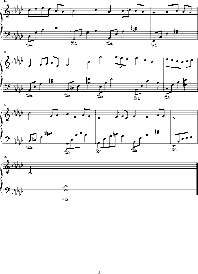 离愁钢琴曲谱（图3）
