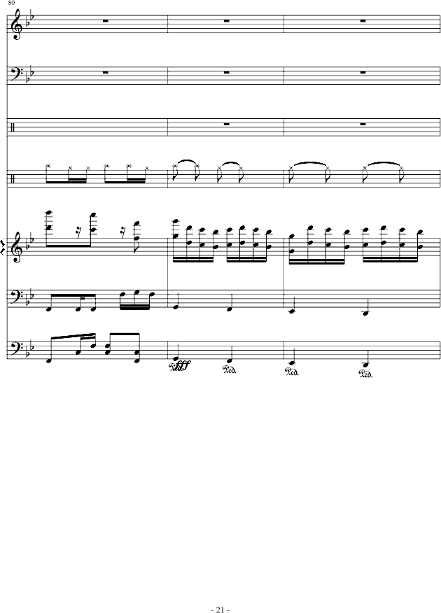 傻得狠(无奈的快歌)钢琴曲谱（图21）
