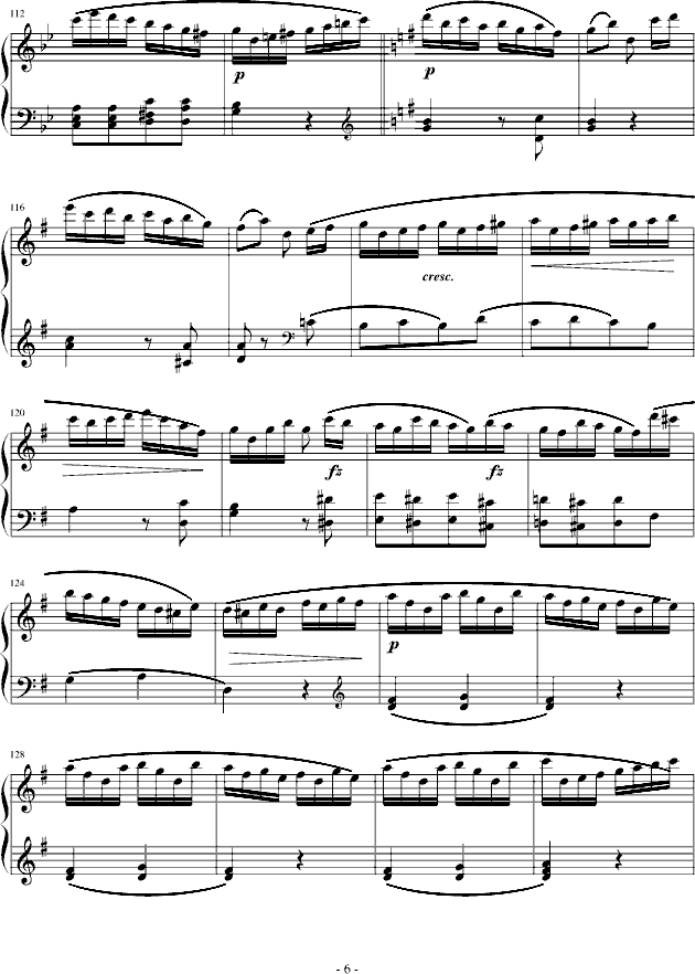 吉普赛回旋曲-下弦月版钢琴曲谱（图6）