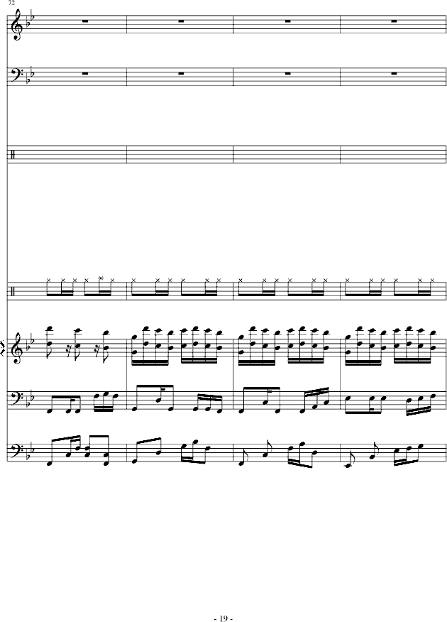 傻得狠(无奈的快歌)钢琴曲谱（图19）