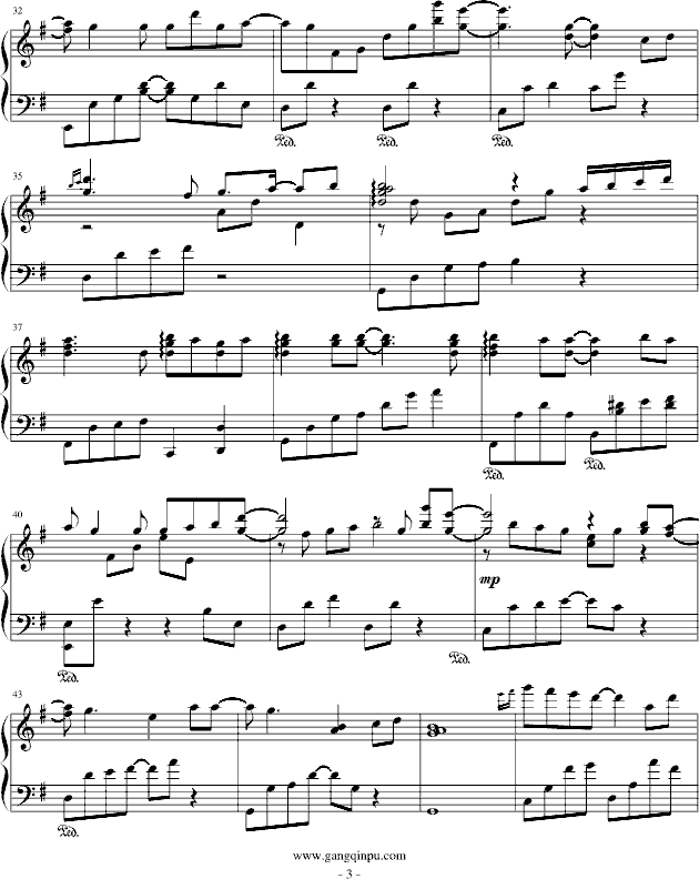18爱不爱-翼势力 企鹅钢琴曲谱（图3）