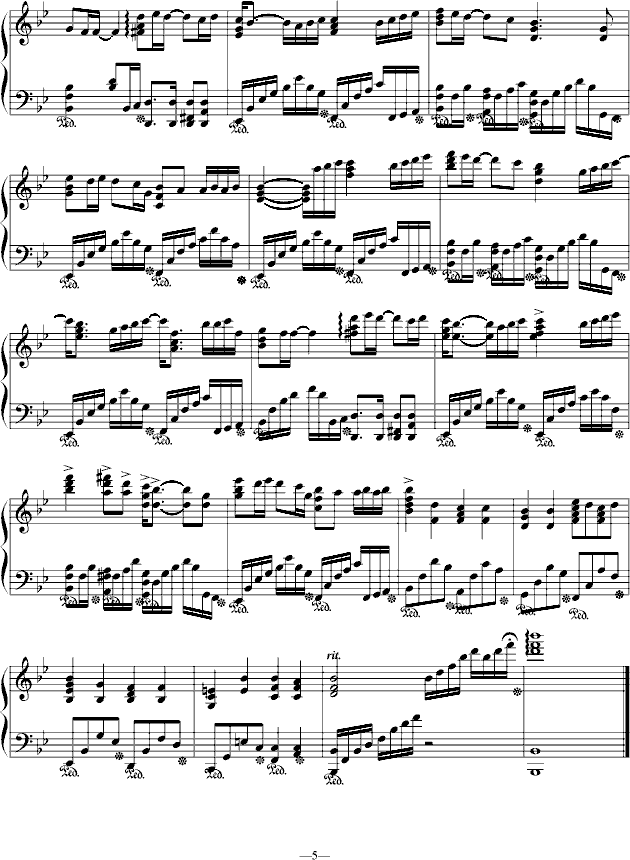 看到梦之后钢琴曲谱（图5）