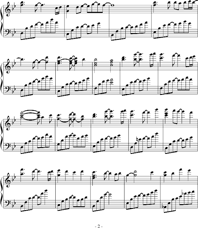 圣诞前夕-(改编版)钢琴曲谱（图2）