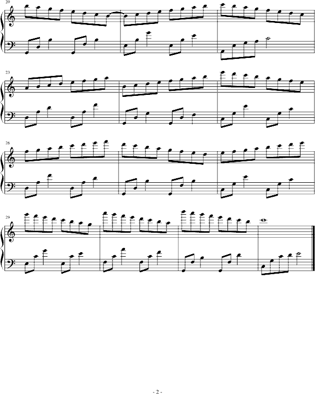 心情音阶钢琴曲谱（图2）