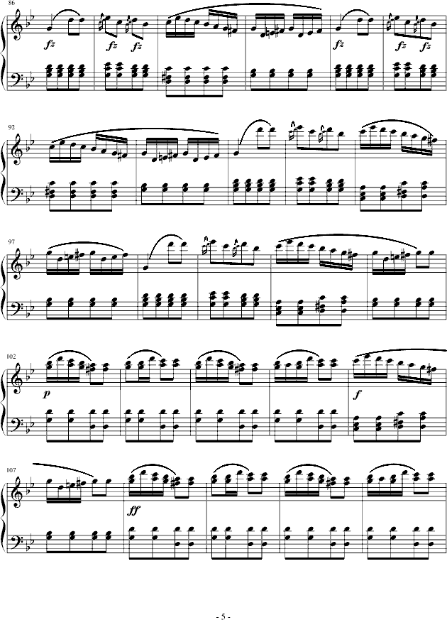 吉普赛回旋曲-下弦月版钢琴曲谱（图5）