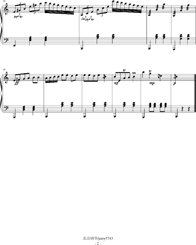 意随/圆舞曲NO.1友谊光彩钢琴曲谱（图2）