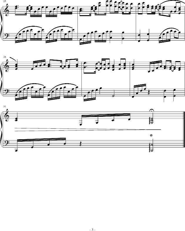 恭介 NO.1钢琴曲谱（图3）