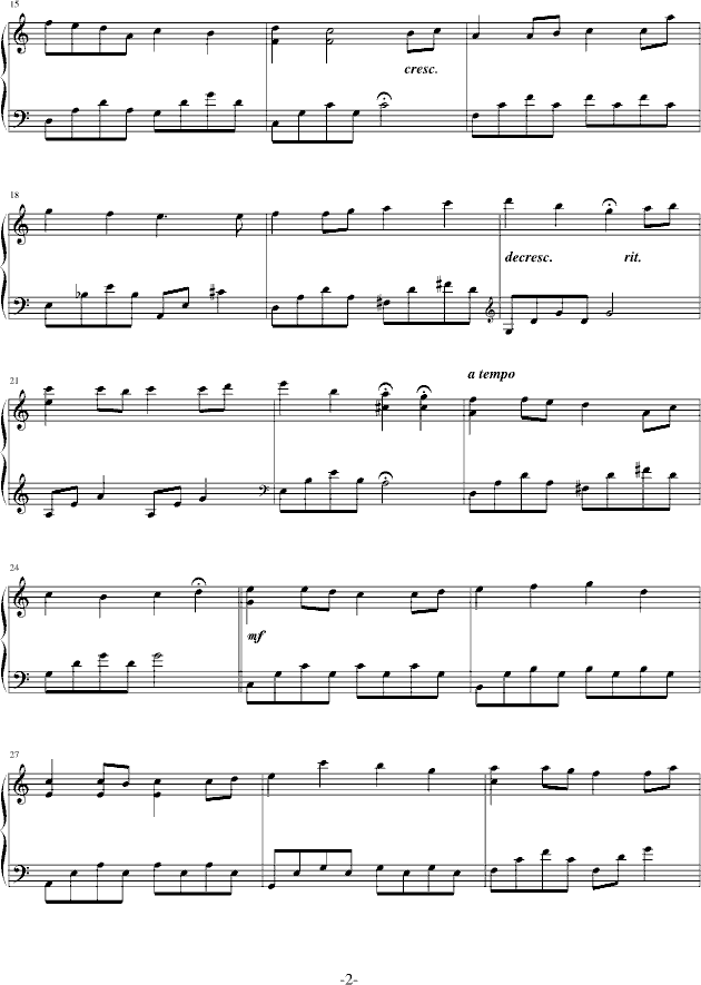 Raindrops钢琴曲谱（图2）