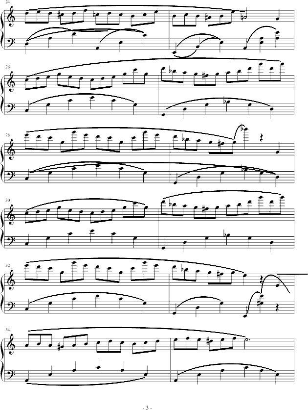 a小调练习曲钢琴曲谱（图3）