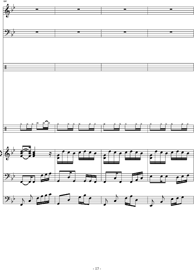 傻得狠(无奈的快歌)钢琴曲谱（图17）