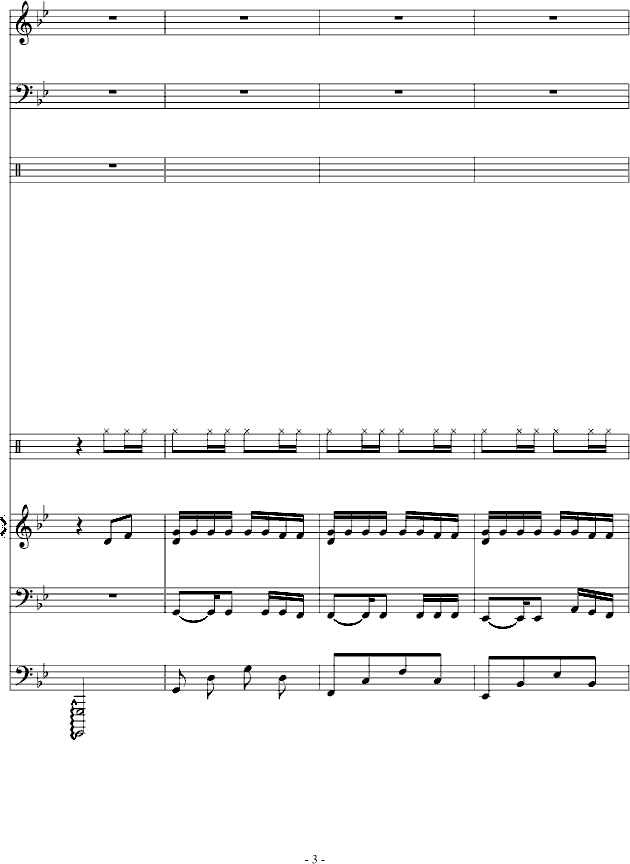傻得狠(无奈的快歌)钢琴曲谱（图3）