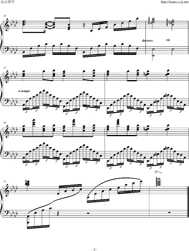 人鬼情未了钢琴曲谱（图5）