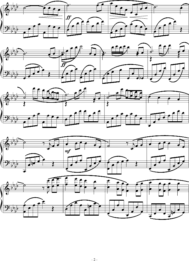 childhood memory钢琴曲谱（图2）