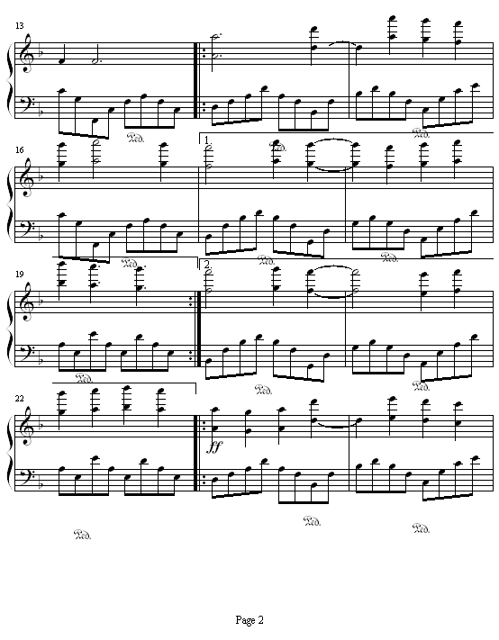 命运钢琴曲谱（图2）