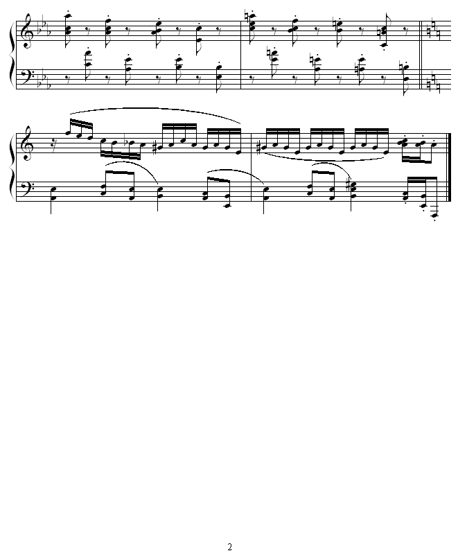 街钢琴曲谱（图2）