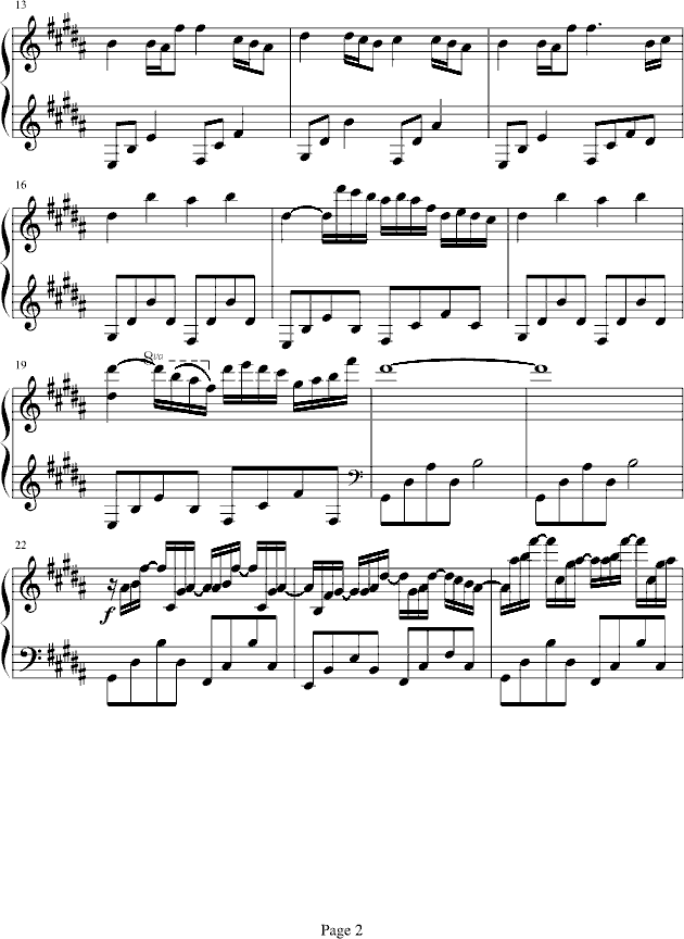 泪的编织钢琴曲谱（图2）