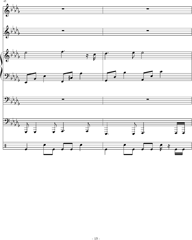 梯田-总谱钢琴曲谱（图15）
