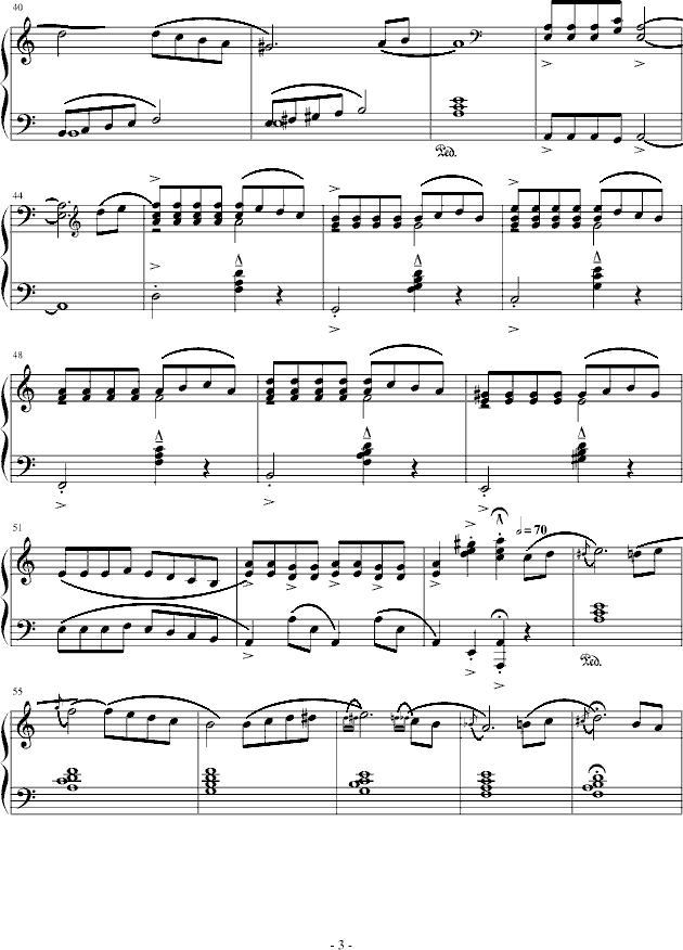 斯拉夫之歌钢琴曲谱（图3）