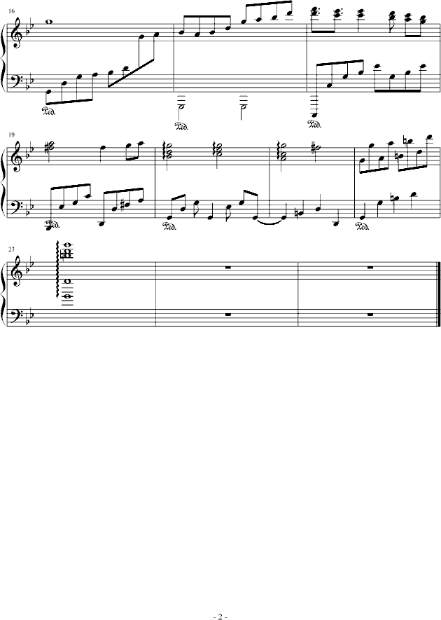 乡愁-谭枫版钢琴曲谱（图2）