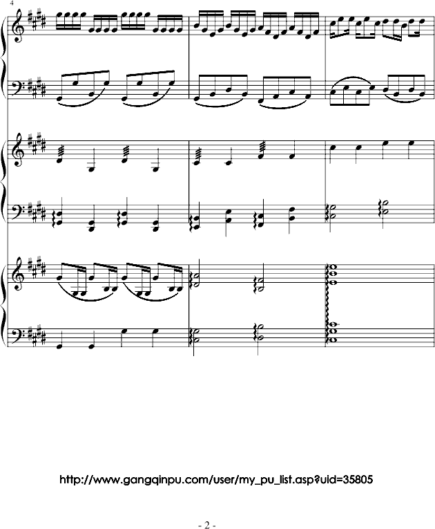 疯 狂 钢 琴 乐 队钢琴曲谱（图2）