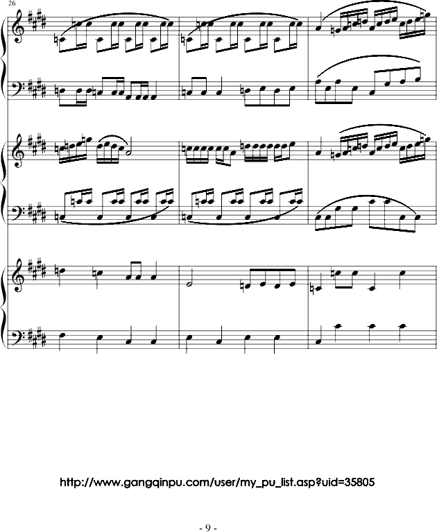 疯 狂 钢 琴 乐 队钢琴曲谱（图9）
