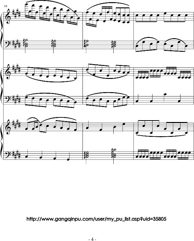 疯 狂 钢 琴 乐 队钢琴曲谱（图4）