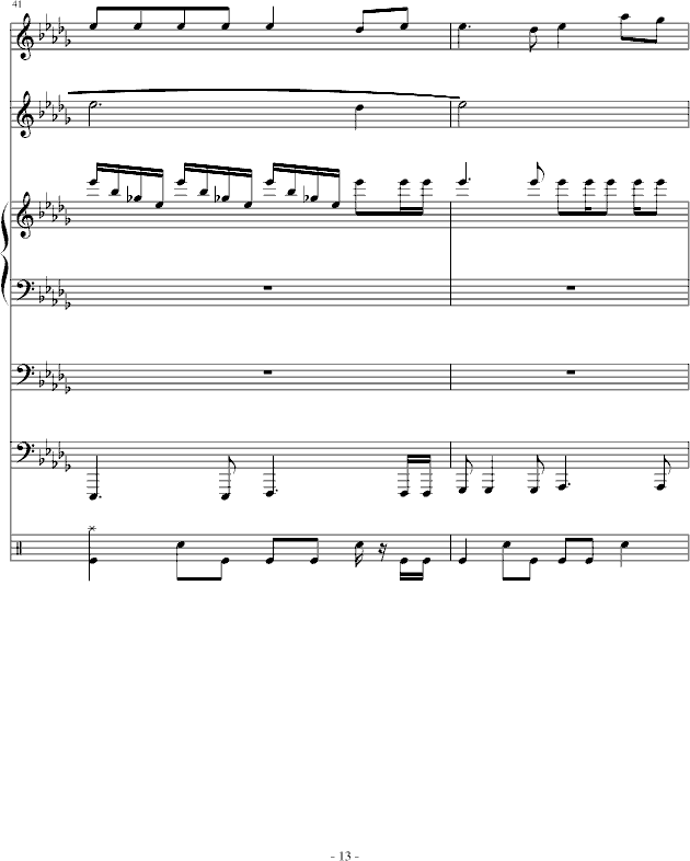 梯田-总谱钢琴曲谱（图13）