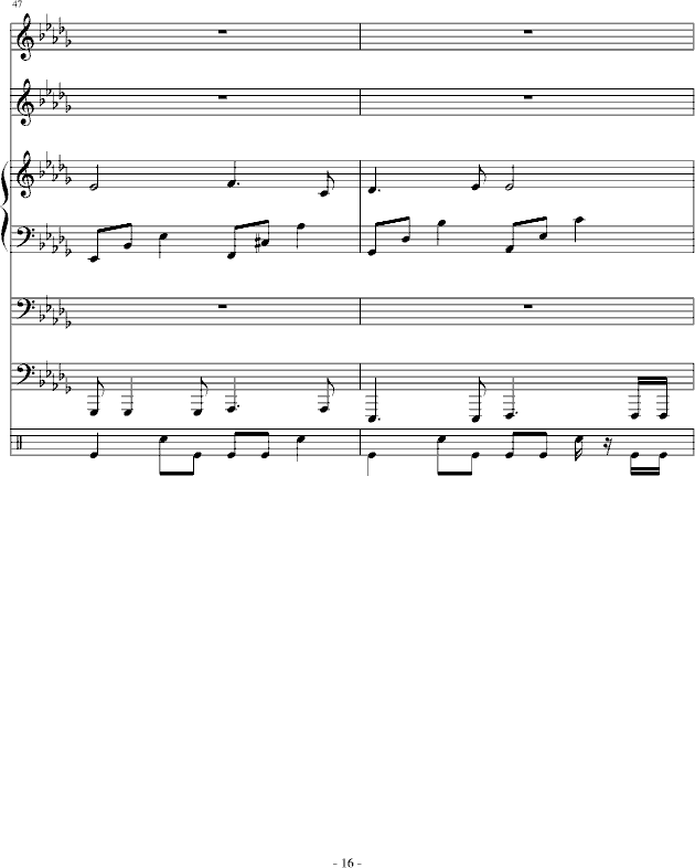 梯田-总谱钢琴曲谱（图16）