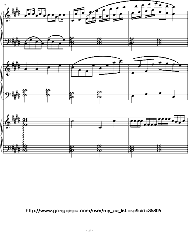 疯 狂 钢 琴 乐 队钢琴曲谱（图3）