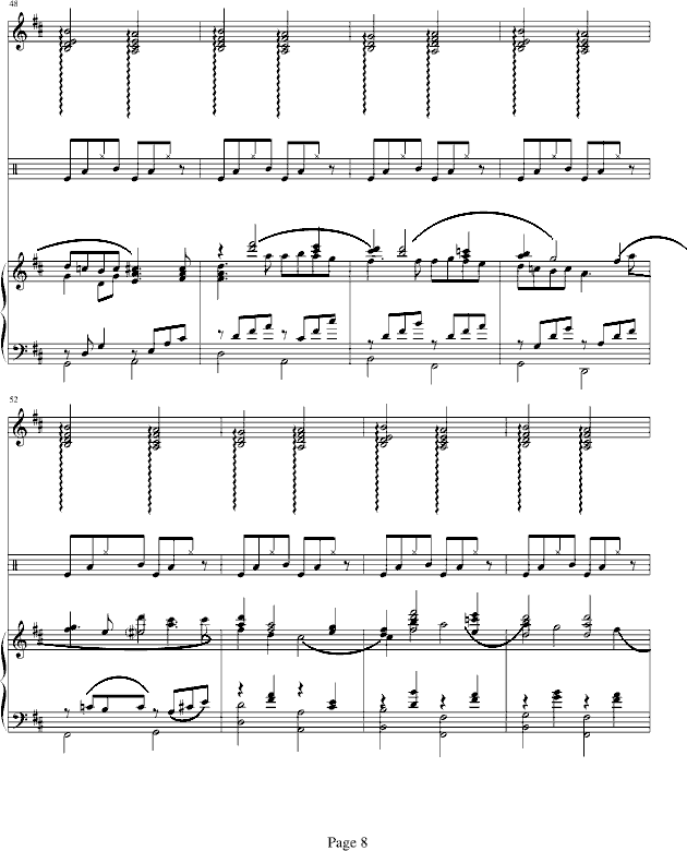 D大调卡农-钢琴华丽版钢琴曲谱（图8）