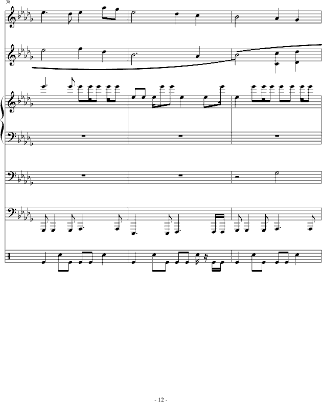 梯田-总谱钢琴曲谱（图12）